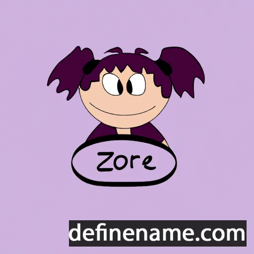 cartoon of the name Žofie