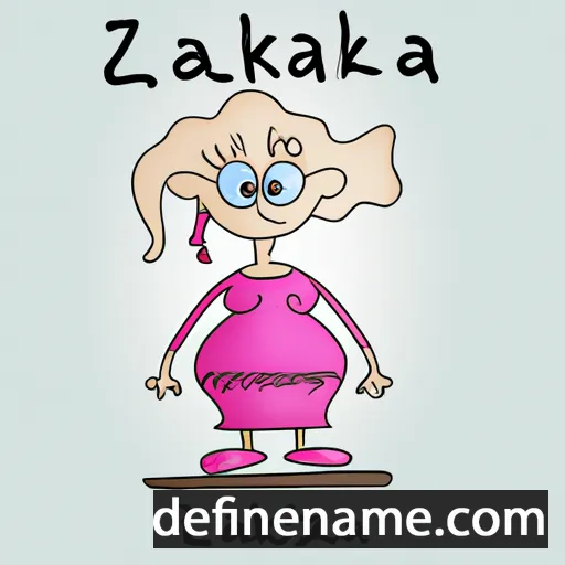 cartoon of the name Żaklina