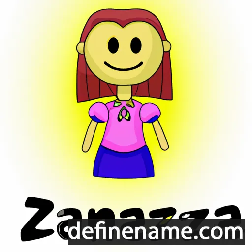 cartoon of the name Żaneta