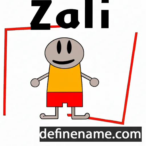 cartoon of the name Zaal