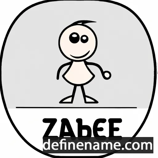 cartoon of the name Zabel