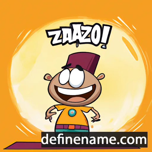 cartoon of the name Zacarías