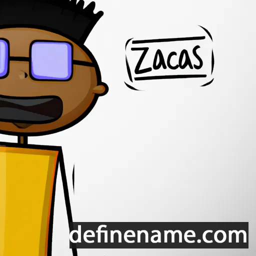 cartoon of the name Zacarias