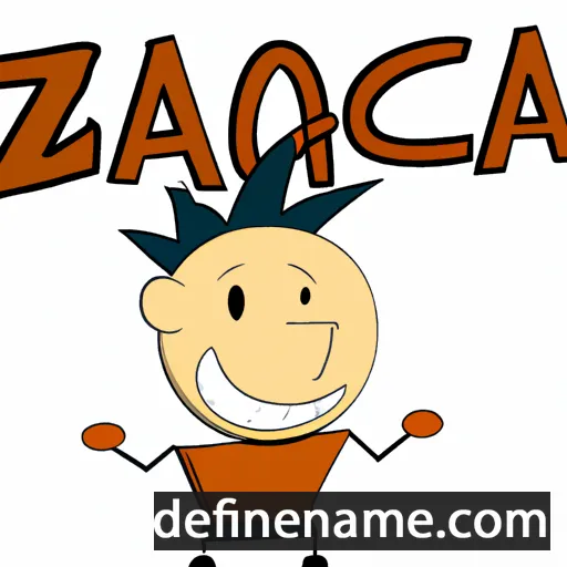 cartoon of the name Zaccai