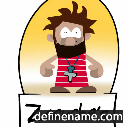 cartoon of the name Zaccheus