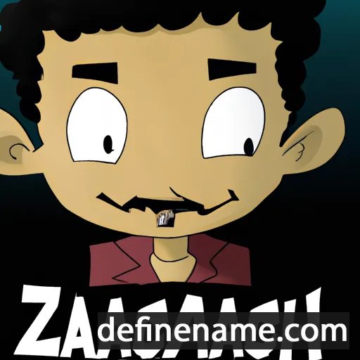 cartoon of the name Zachariah