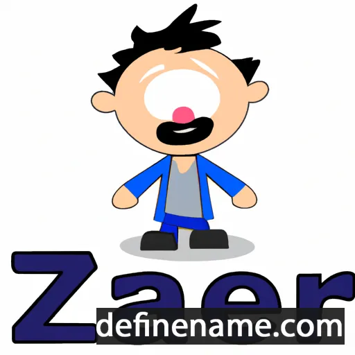 cartoon of the name Zafer