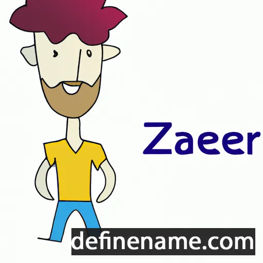 cartoon of the name Zaheer