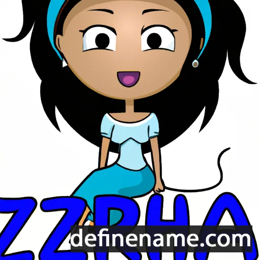 cartoon of the name Zahira