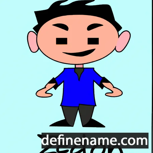 cartoon of the name Zaiden