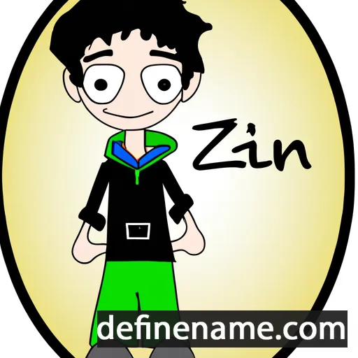 cartoon of the name Zain