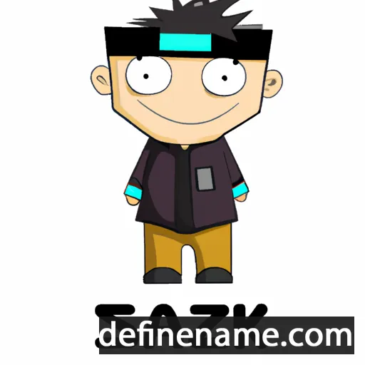 cartoon of the name Zaki