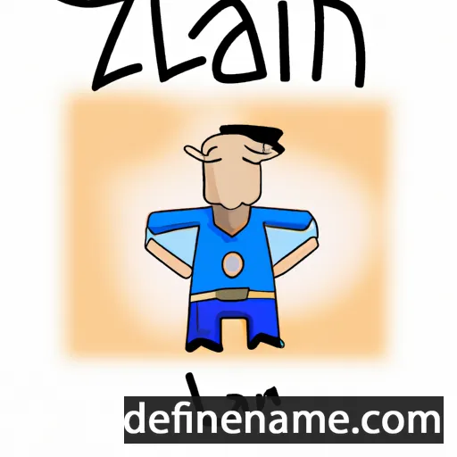 cartoon of the name Zalán