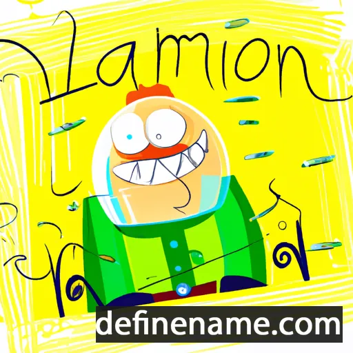 cartoon of the name Zalmon