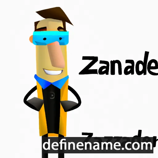 cartoon of the name Zander