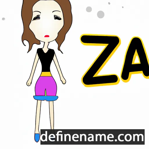 cartoon of the name Zara