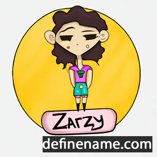 cartoon of the name Zaray