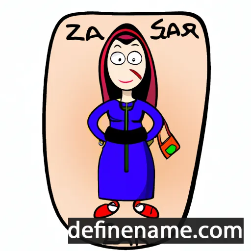 cartoon of the name Zarja