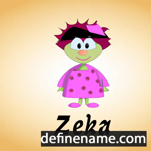 cartoon of the name Zdenka