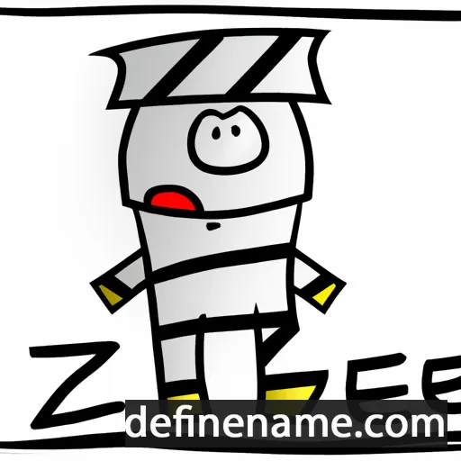 cartoon of the name Zeb