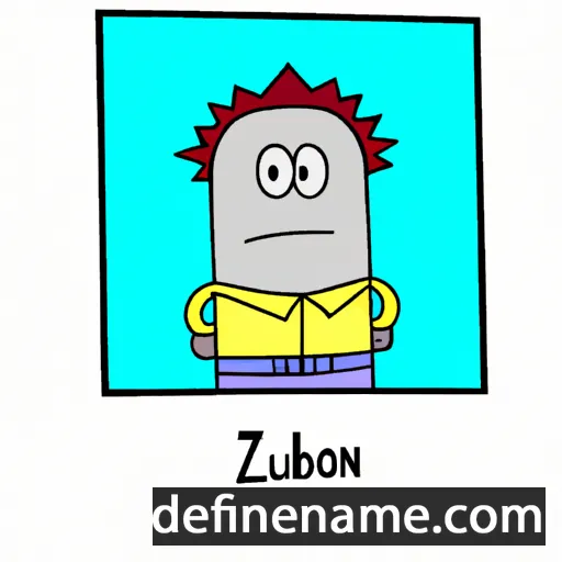 cartoon of the name Zebulon