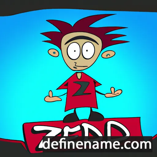 cartoon of the name Zed