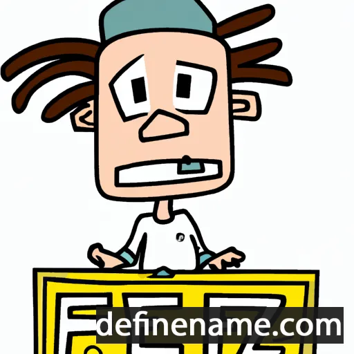 cartoon of the name Zef