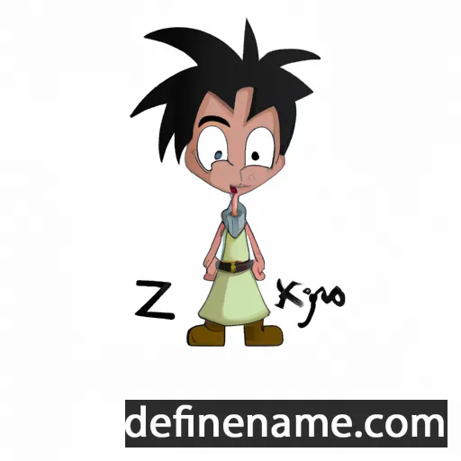 cartoon of the name Zekeriya