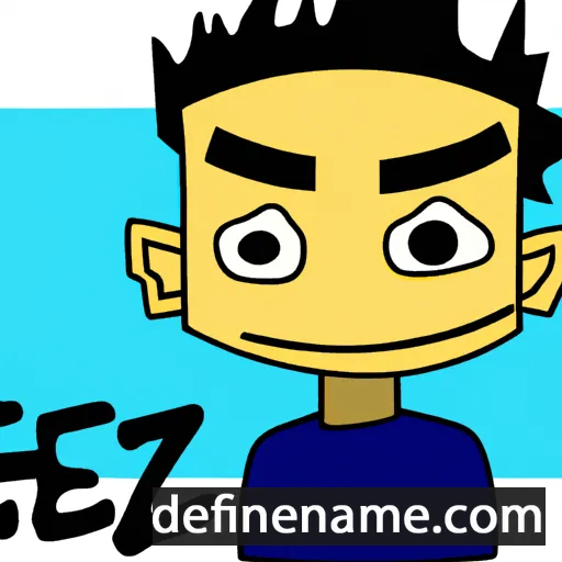 cartoon of the name Zeki