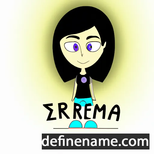 cartoon of the name Zemfira