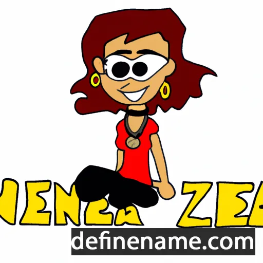 cartoon of the name Zena