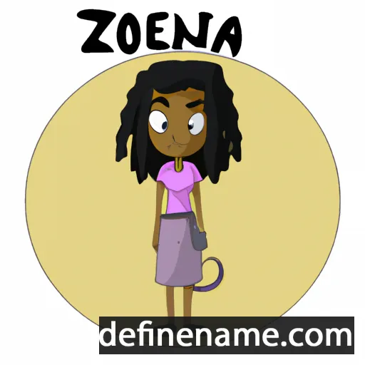 cartoon of the name Zenobia