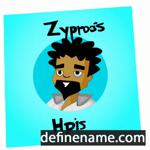 cartoon of the name Zephyros