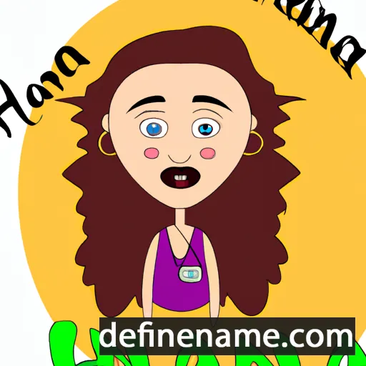 cartoon of the name Zhanna