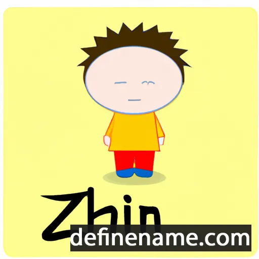 cartoon of the name Zhi