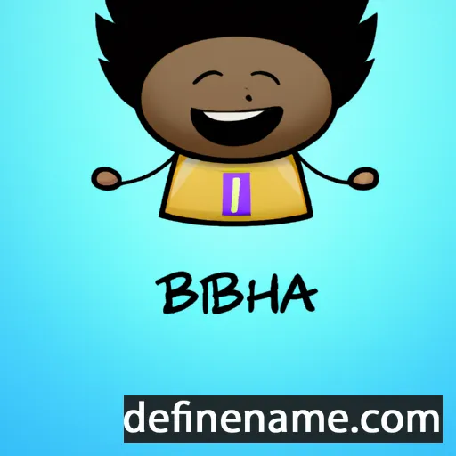 cartoon of the name Zibiah