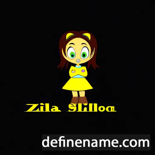 cartoon of the name Zillah