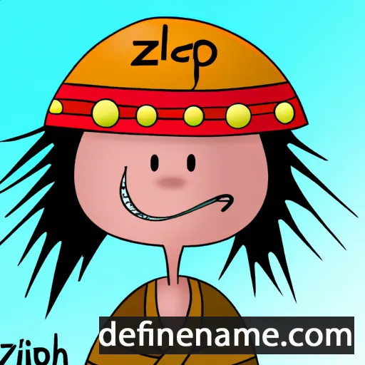 cartoon of the name Zilpah