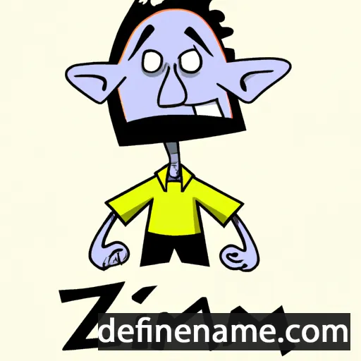 cartoon of the name Zimri