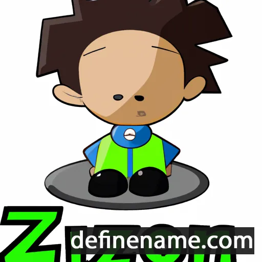 cartoon of the name Zion