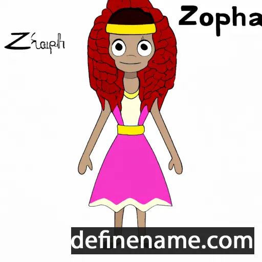 cartoon of the name Zipporah