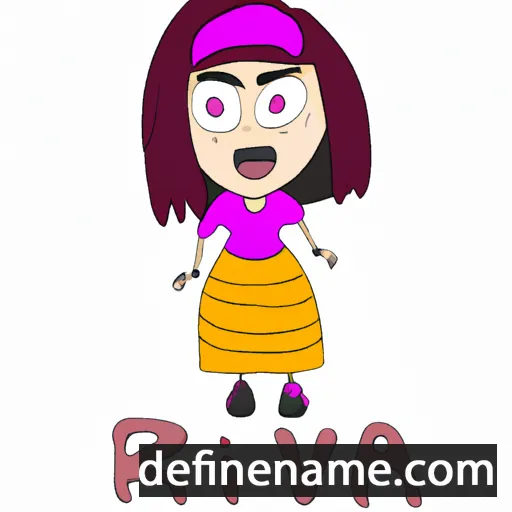 cartoon of the name Ziva