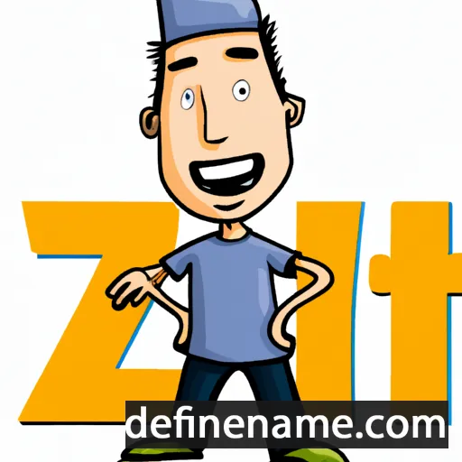 cartoon of the name Zivit