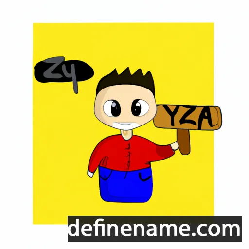 cartoon of the name Ziya