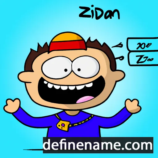 cartoon of the name Ziya ad-Din