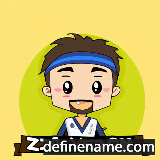 cartoon of the name Ziyaeddin