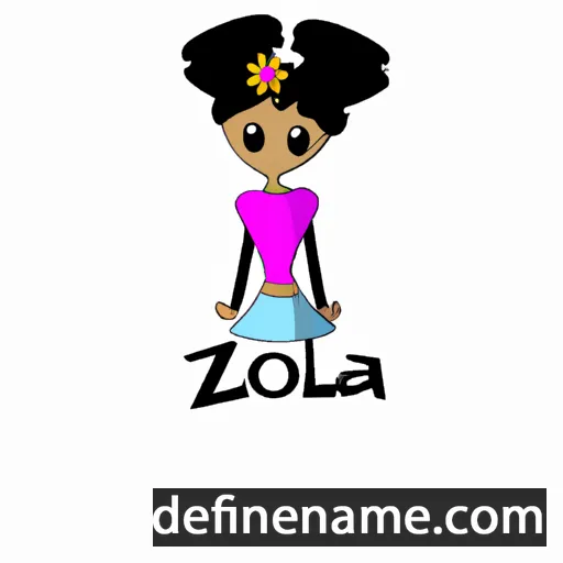 cartoon of the name Zola