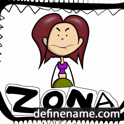 cartoon of the name Zona