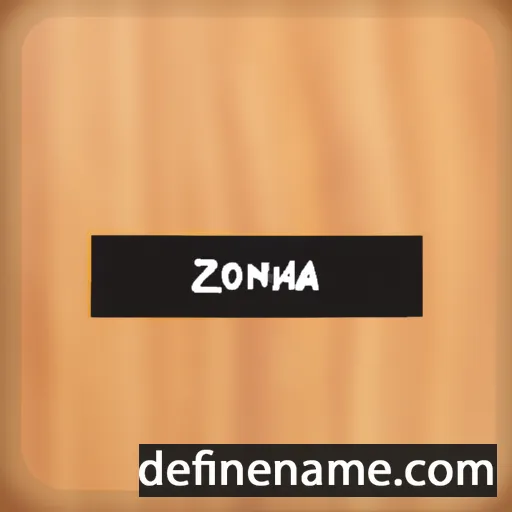 cartoon of the name Zorana