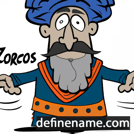 cartoon of the name Zoroastres